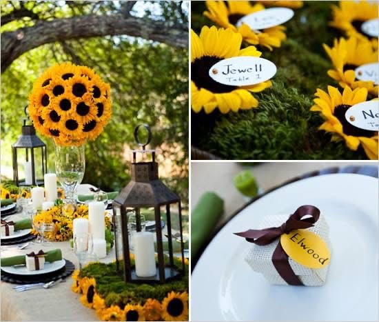Colorful sunflower celebration details